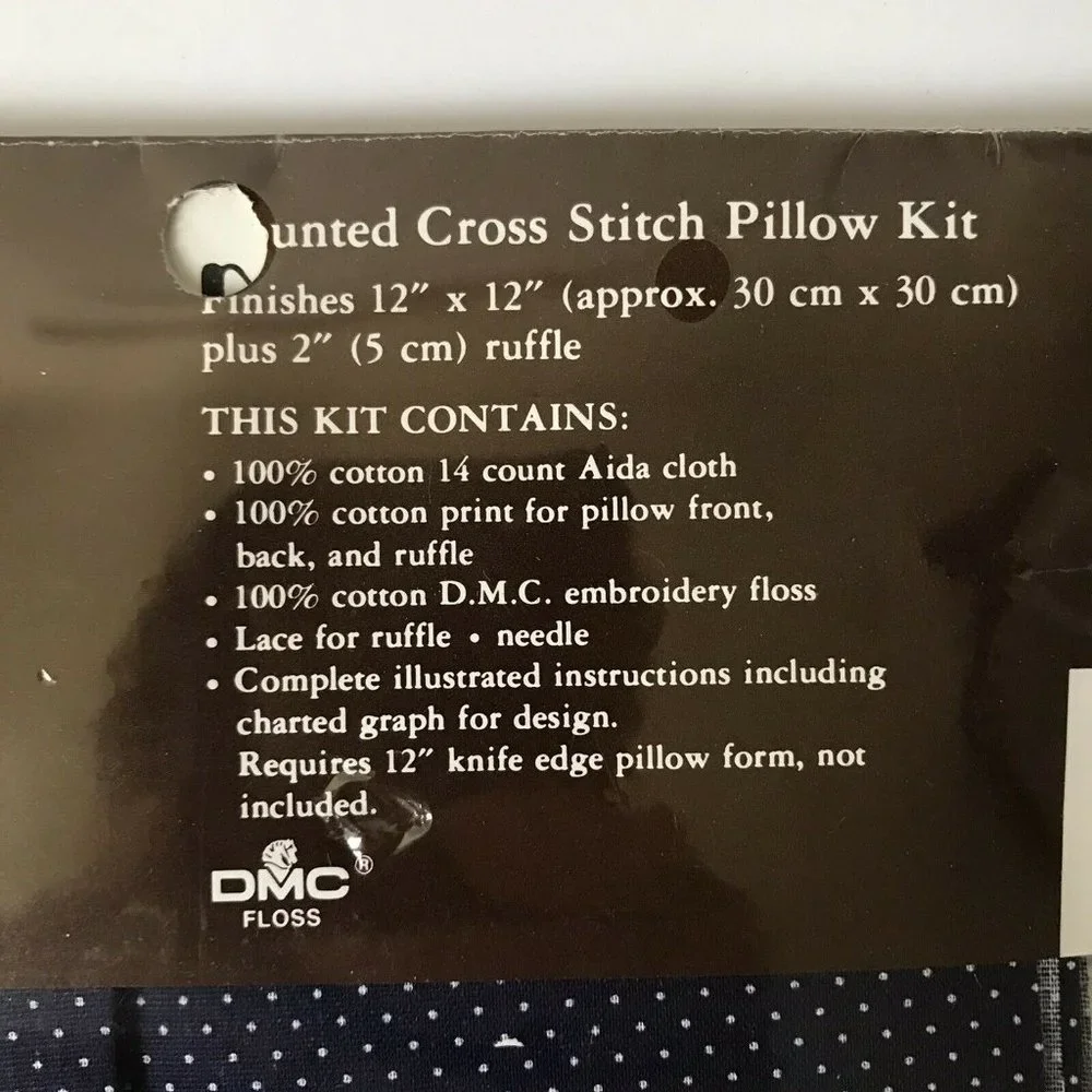 Cross stitch pillow kit 